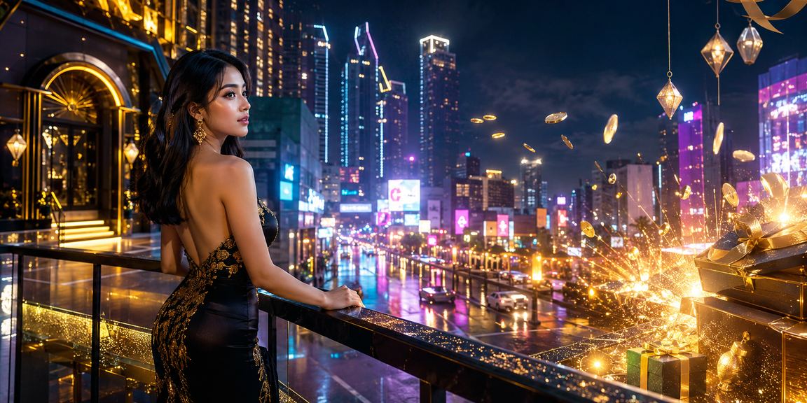 Suasana hiburan kasino Hari Raya di Kuala Lumpur dengan permainan kad Baccarat